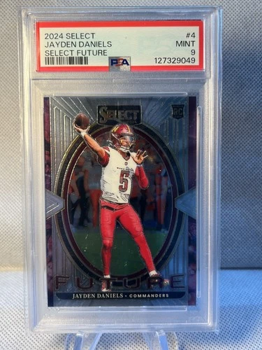 2024 Panini Select Jayden Daniels Select Future #4 PSA 9 Commanders