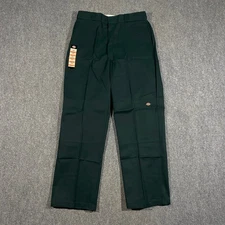 Dickies Y2K Double Knee Work Pants Adult 36x34 Loose Fit Dark Green Baggy Skater