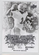 2011 Upper Deck College Football Legends Bowl Game Heroes Warren Moon HOF 3f4