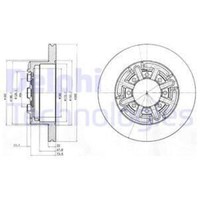 Delphi 2X Bremsscheibe Hinten Ø289 Mm Voll FüR Iveco Daily IV