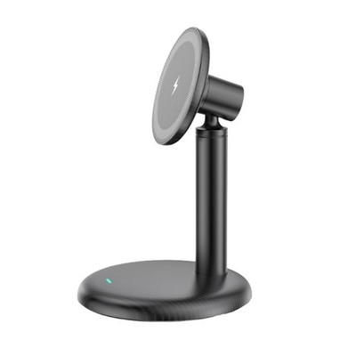 15W Wireless Fast Charging Stand for Phone 17 16 15 Plastic Desktop Phone Stand