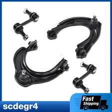 4Pcs Front Upper Control Arm Assembly & Sway Bar Link for Honda Accord Acura TSX