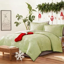 Textured Comforter Set 2/3-Piece Lightweight Soft Quilt Bedding – ClevaHome