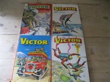 The Victor Book for Boys 1967 1968 1969 1973 Covers In Fair Condition