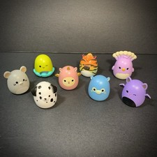 Lot Of 8 Minis Squishmallow Squish A Longs Squishmallows Figures - NO Rings
