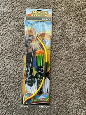 Hinson Vintage Indian Archery Set Bow Arrows Target