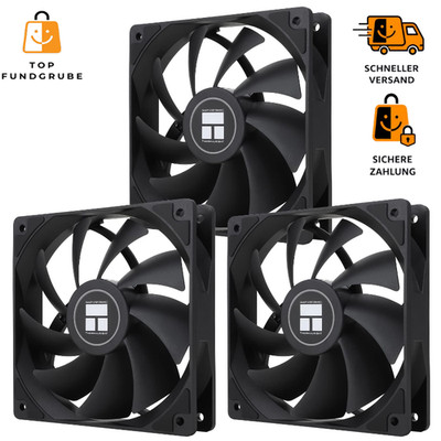 CPU-Lüfter 120mm PWM Silent Gehäuselüfter S-FDB Lager bis 1550RPM 3 Stück