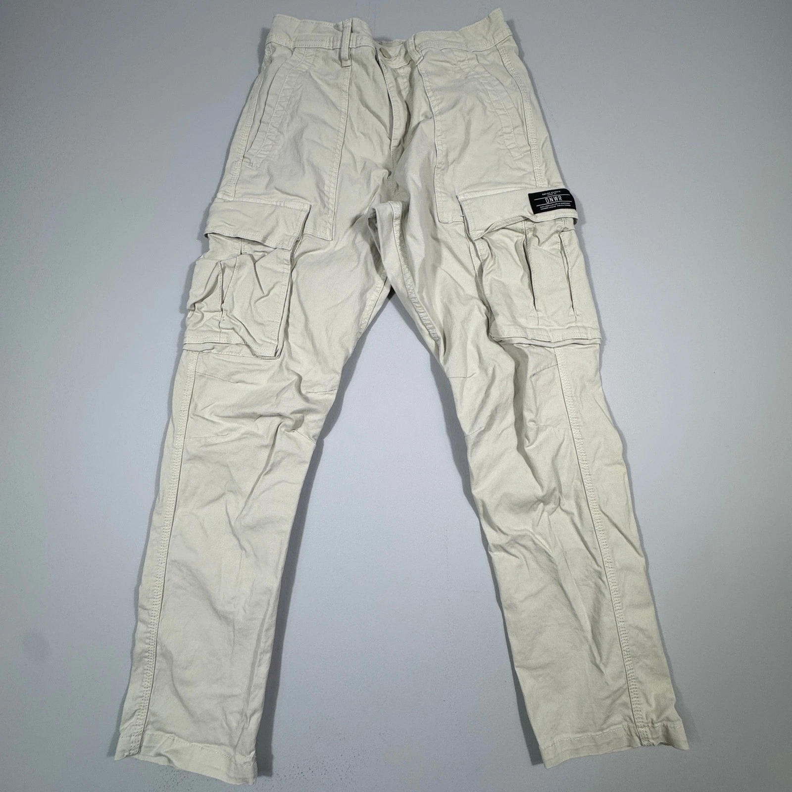 Zara DNWR Men's 29 Sand Beige Cargo Pants Utility Streetwear
