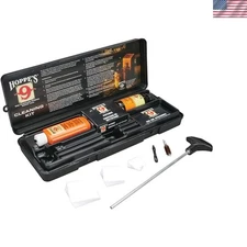 Essential .38/.357 & 9mm Pistol Cleaning Kit with Aluminum Rod & Lubricant