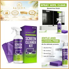 Screen Cleaner Spray 16oz with Microfiber Cloth Streak Free TV Laptop Monitor