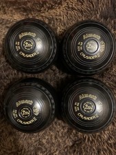 Almark Crusader II Size 3 Lawn Bowls Colour Black Set Of 4