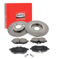 MAPCO BREMSSCHEIBEN 266mm + BELÄGE VORDERACHSE passend für CITROËN C2 C3 | 47356