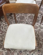 Midcentury Danish set of 6 dining chairs in teak by Johannes Andersen for Uldum