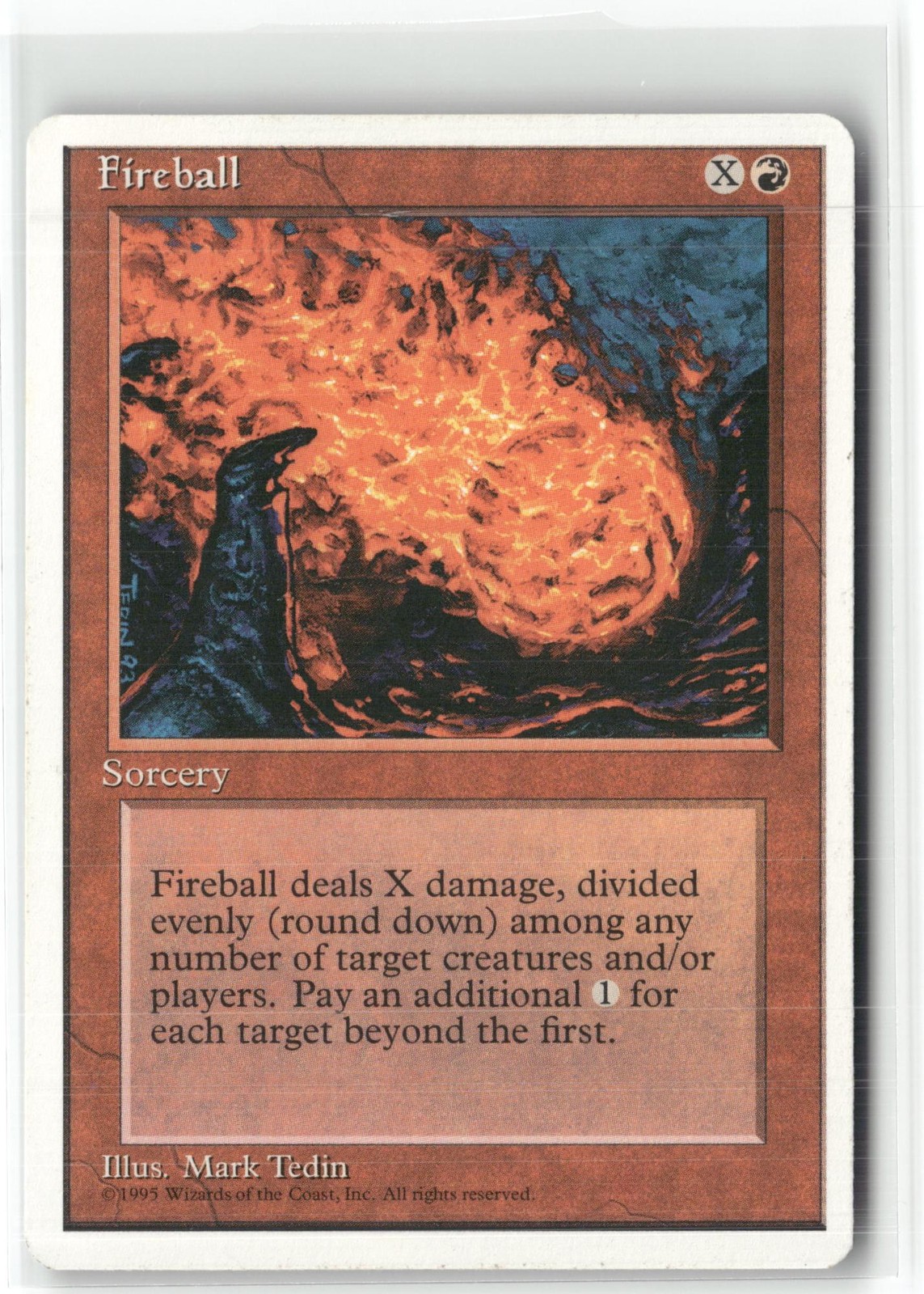 Fireball 210 Fourth Edition Magic: The Gathering Common Lightly Played