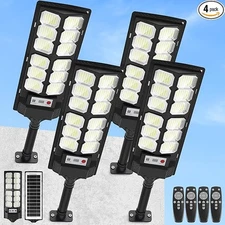 10000W 192LED 6500K Solar Street Lights Outdoor IP65 Waterproof Motion Sensor 4X