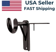 Tap Bracket Easy Install No Drill Curtain Rod Brackets Set of 2 Bronze