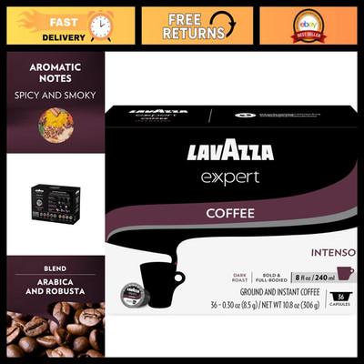 Dark Roast Coffee Capsules, Arabica & Robusta Blend, Compatible with Classy Plus