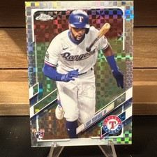 Leody Taveras 2021 Topps Chrome Rookie RC X-Fractor Refractor #146 Rangers