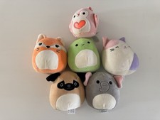 Lot Of 6 Mini Squishmallows 5  Pre owned Free Shipping