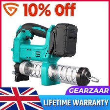10000PSI Electric Cordless Grease Gun Automatic Pump w/ 2 Battery & Charger