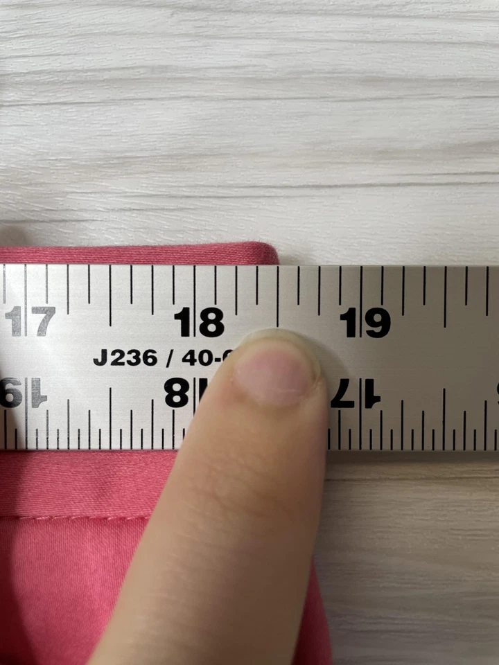 Pantalones Liz Claiborne Mujer 14 Rosa Emma Recortados al Tobillo Elastizados Cremallera Bolsillos Trabajo Foto 4 de 4