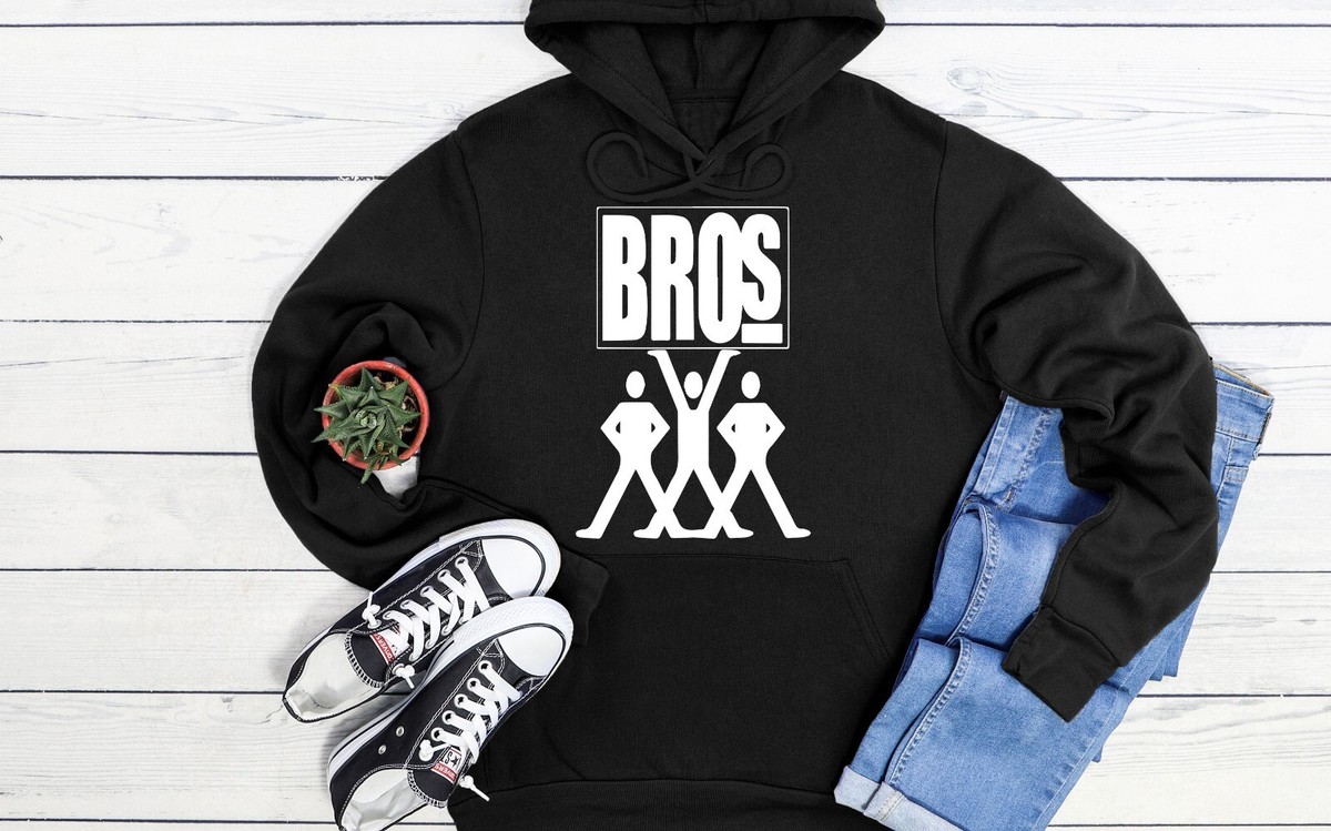 Felpa Con Cappuccio Bros Tour Cantante Concerto Band, Unisex, T-Shirt Baseball 2237, Gildan