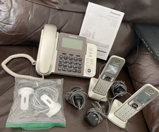 Panasonic KX-TGF352N DECT 6.0 expandible con cable con sistema telefónico digital inalámbrico