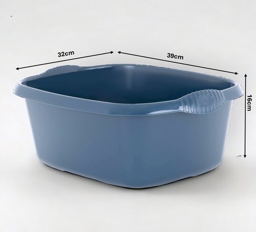 10 x 39cm Large Plastic Washing Up Sink Bowl Strong Durable Caravan Basin Tub MP - Picture 5 of 13