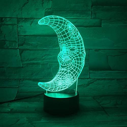 Kids Desk Decor Lamp Love Heart 3D Illusion Remote Control 16 Color Night Light - Picture 92 of 167