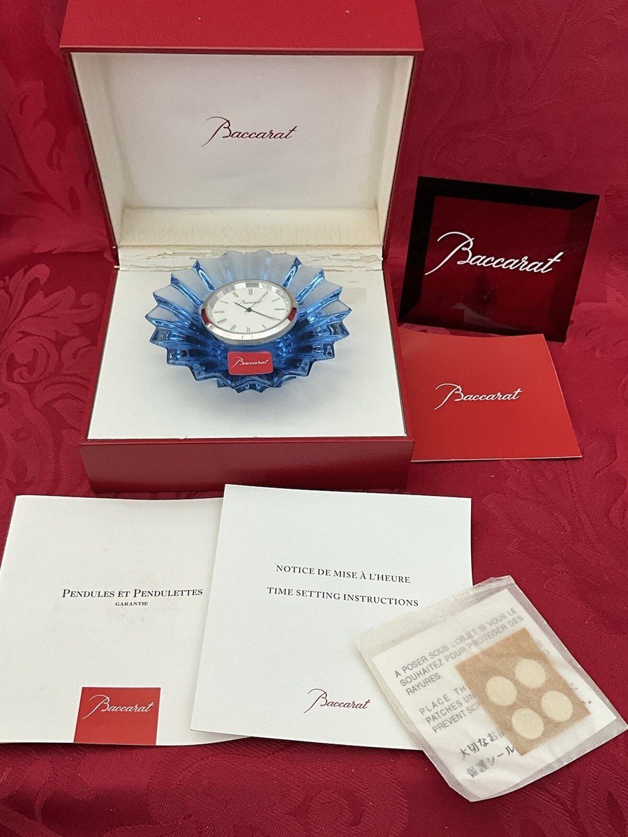 NIB NEW FLAWLESS Exquisite BACCARAT France Blue Glass MILLE NUITS