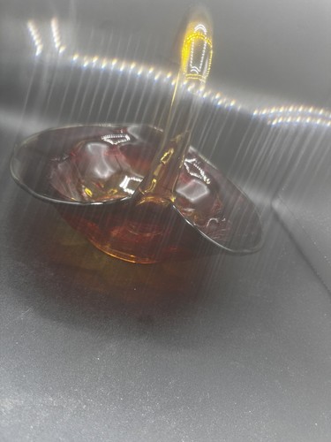 Indiana Glas Diamant geometrisch quadratisch Glaskorb Amberina in Farbe - Bild 5 von 14