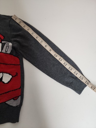 H&M Disney Cars Mater Sweater 4/6 Youth Grey Pullover - Picture 6 of 7