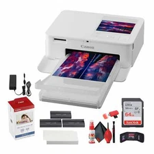 Canon SELPHY CP1500 Photo Printer + Canon KP-108IN Color Ink and Paper Set +
