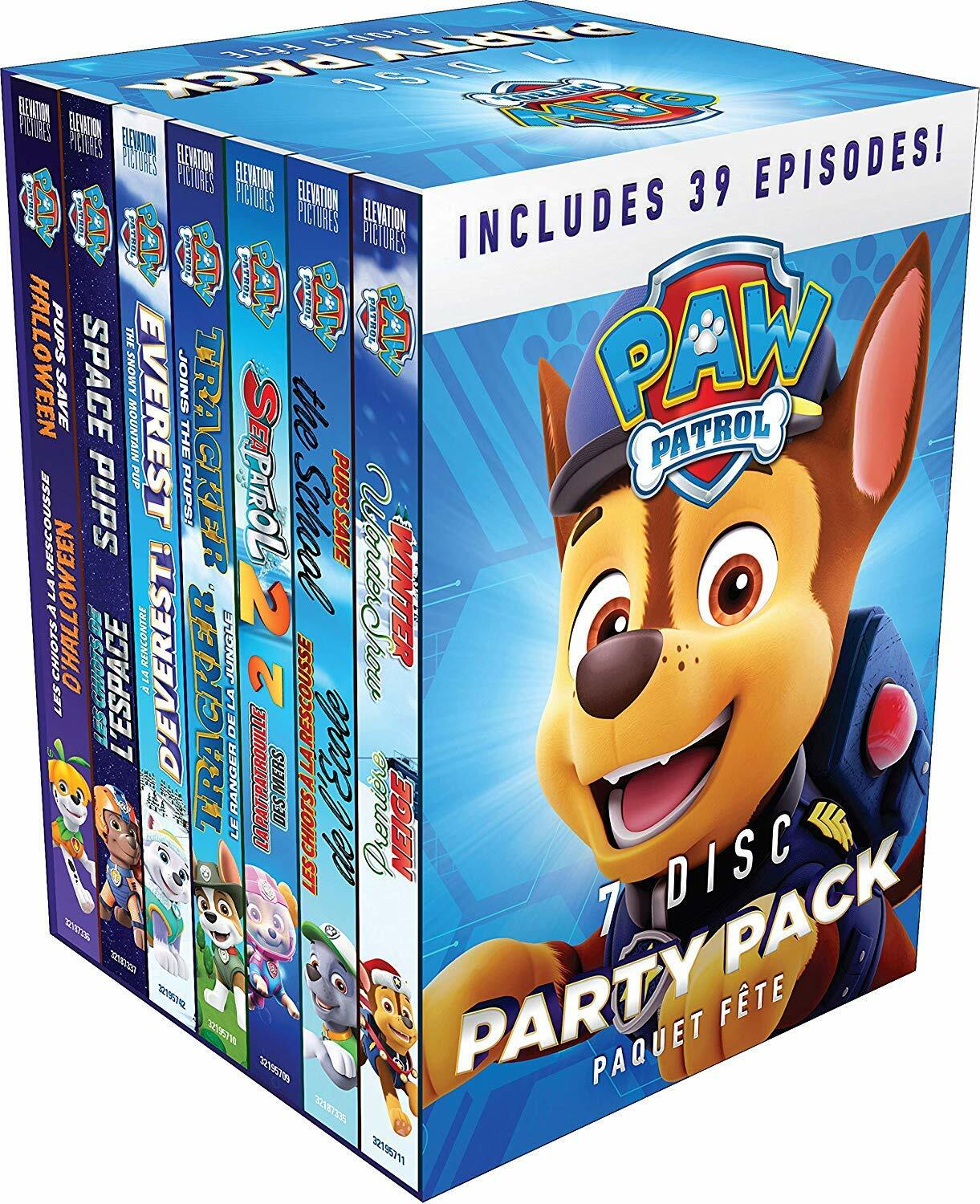 Paw Patrol 7 Disc Party Pack 39 Episodes Dvd Box Set Dvd Ebay