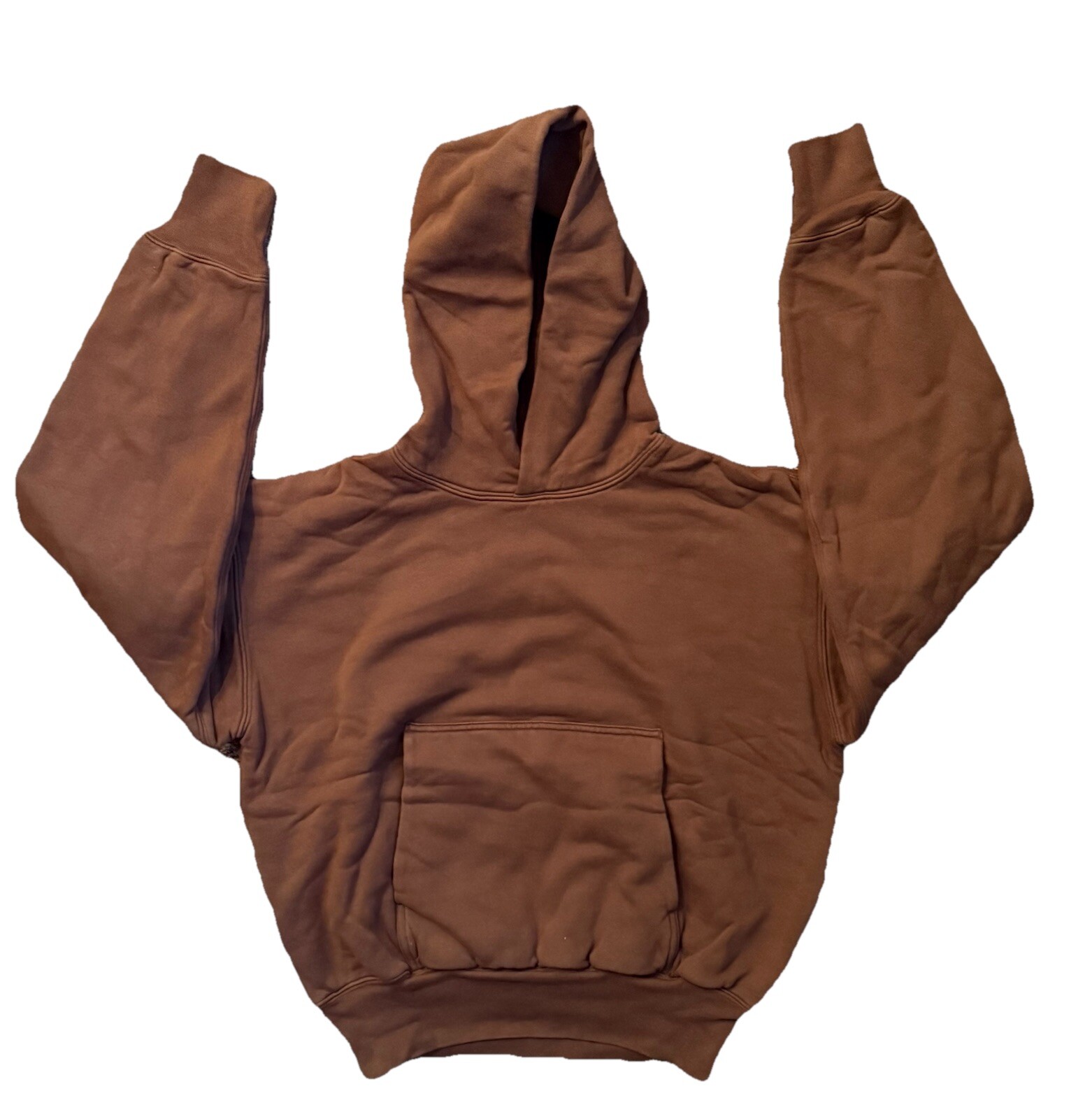 Kanye West Yeezy Gap Double Layer Brown Hoodie Size XS  