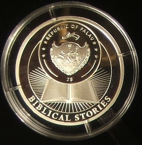 2016 Palau Tower of Babel Proof Two Coin Set - White and Blue Cloud Edition - Picture 8 of 11