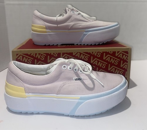 Vans Era Stacked Platform Pastel sneakers womens size 9.5 grunge whimsy goth - Picture 3 of 14