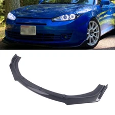 Universal Front Bumper Lip Splitter Spoiler Body Kit Carbon Fiber Style US