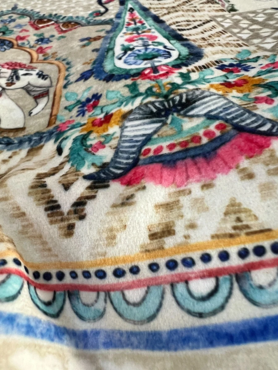 Antique Mughal Paisley Fabric, 140cm Wide, Upholstery Window Craft, Sold by Yard