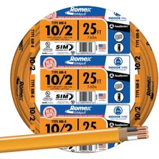 Southwire Romex SIMpull NM B 25ft Electronic Wire 600V Residential Wiring