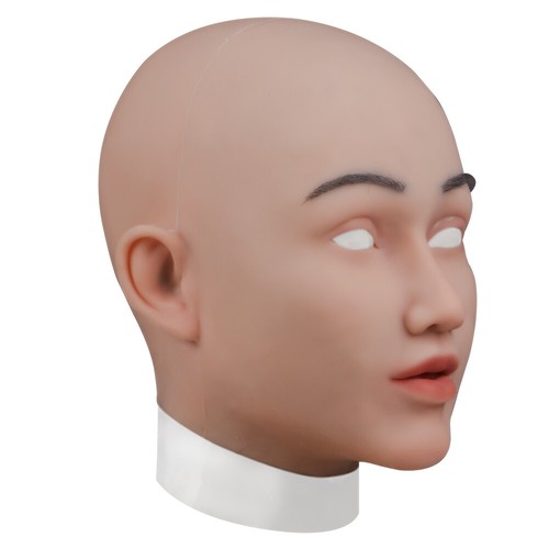 Máscara de silicona realista para mujer Dokier cosplay travesti máscara facial cabeza completa - Imagen 7 de 11