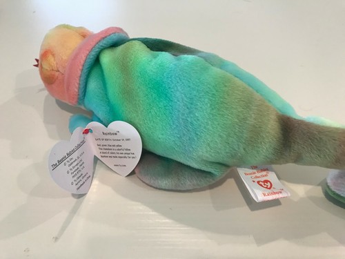 Cravatta Ty Rainbow the Iguana Beanie bambino MWMT tinta - Foto 3 di 5