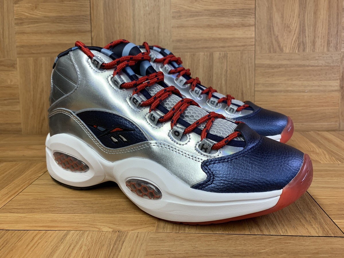 RARE🔥 Reebok Question Mid x James Harden Allen Iverson FZ1366 OG Meets OG  9.5