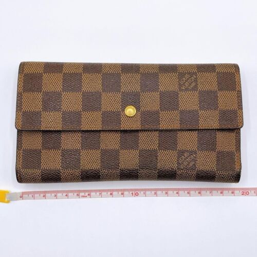 Auth Louis Vuitton Damier Porte Tresor International N61215 Long wallet Purse LV - Picture 10 of 10