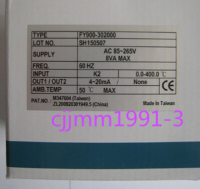 1PC NEW TAIE FY900-302000 Temperature controller #D7