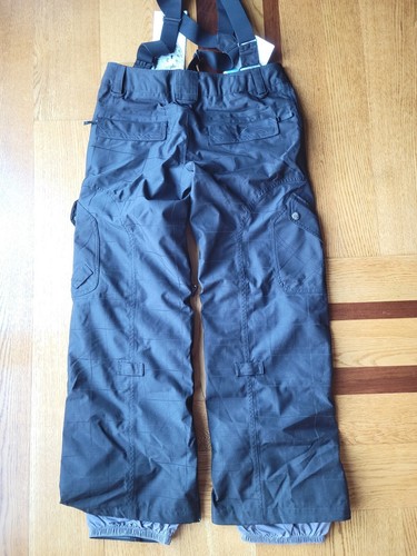 Pantalón de esquí colgante para mujer BURTON *NUEVO CON ETIQUETAS* a cuadros negros verdaderos con Verizon talla pequeña - Imagen 10 de 12