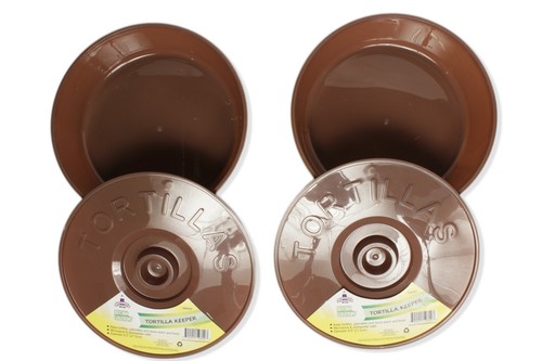 Tortilla Keeper 8.5 Inch Set of 2 Tacos Pita Pancakes Stay Warm - Picture 3 of 3