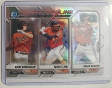 2020 Bowman Chrome Talent Pipeline Adley Rutschman, Rylan Bannon, Yusniel Diaz  