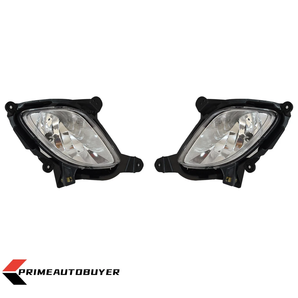 Fits 2010-2012 Hyundai Genesis Coupe Fog Lamp With Cover Left+Right Side 4PCS Foto 3 de 4
