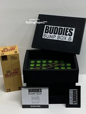 New! BUDDIES BUMP BOX CONE Filler plus ONE BOX of 75 RAW Classic KING SIZE CONES